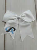 Premier Athletics logo designed white bow