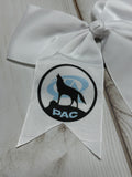 Wolf PAC wolf with moon white bow