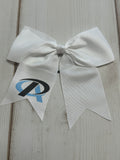 Premier Athletics logo designed white bow