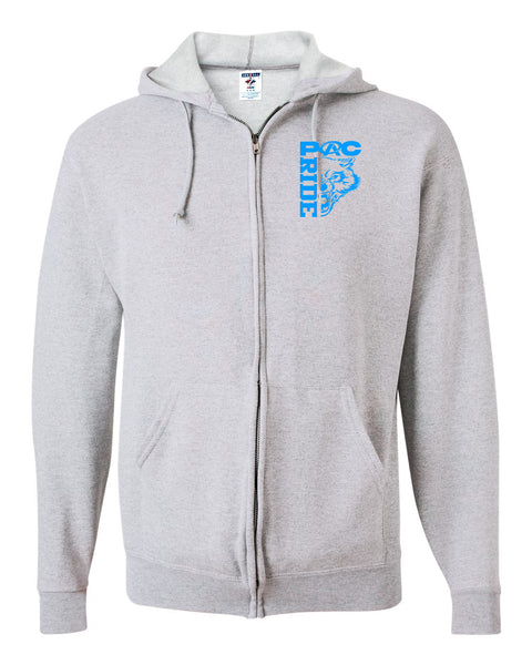 Ash Color Zip Up Hoodie