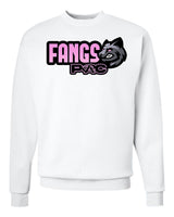 Fangs White Crewneck Sweatshirt