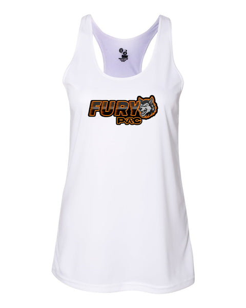 Fury PAC team logo racer back tank top