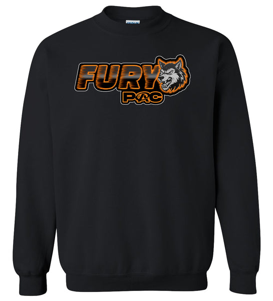 Fury  Black Crewneck Sweatshirt