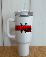 Huntress PAC 2023-24 40 oz. White Tumbler with handle