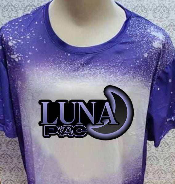 Luna 2023-24 PAC Purple  bleached  designed T-shirt