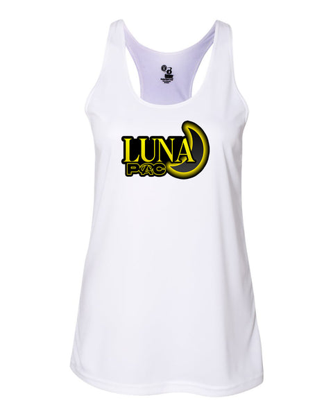 Luna PAC team logo racer back tank top