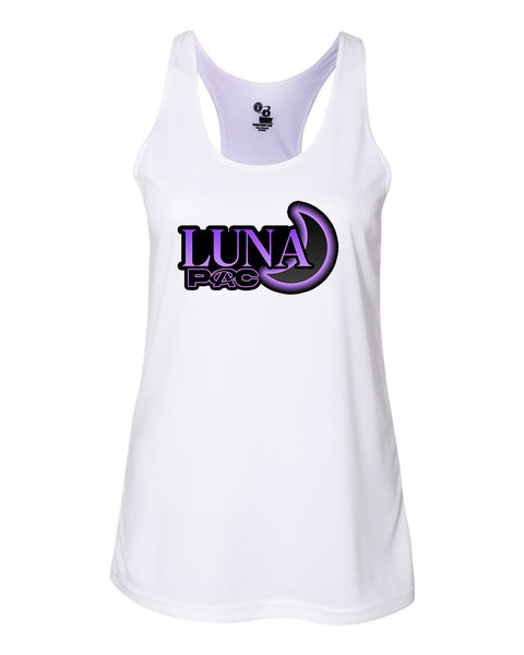 Luna PAC team logo racer back tank top