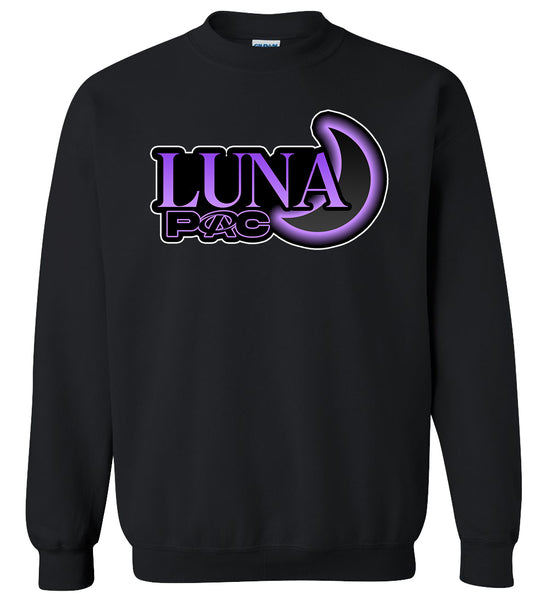 Luna  Black Crewneck Sweatshirt