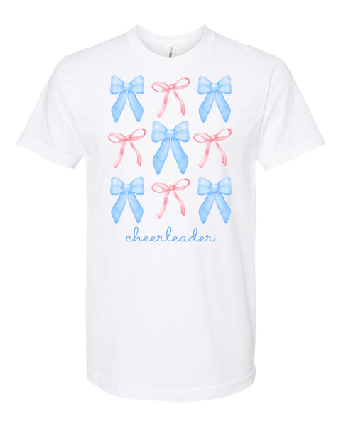 Multi Bow Cheerleader White T-Shirt
