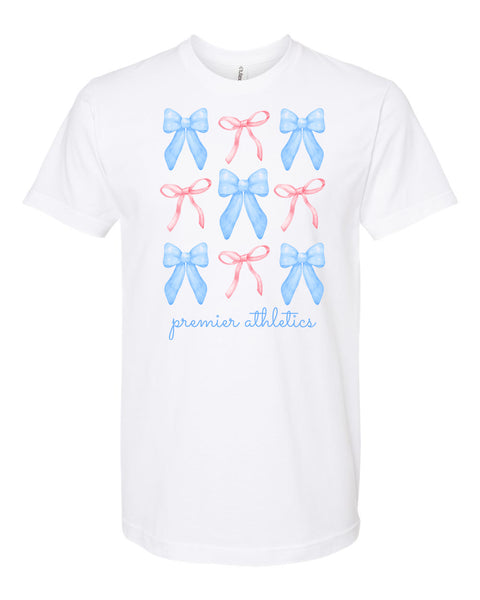 Multi Bow Premier Athletics White T-Shirt