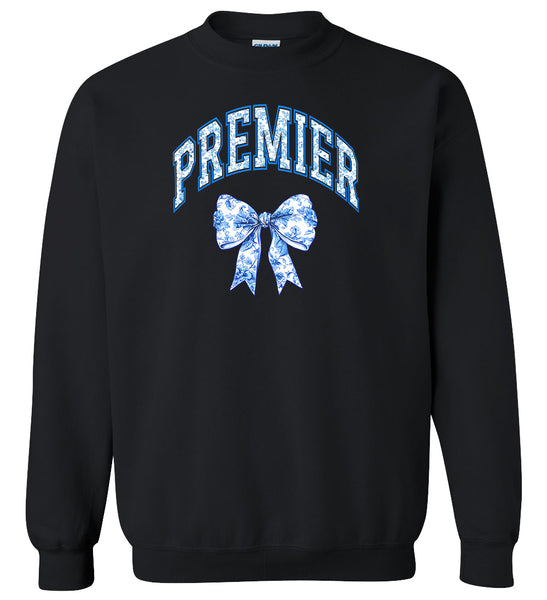 Premier Bow Black Crewneck Sweatshirt