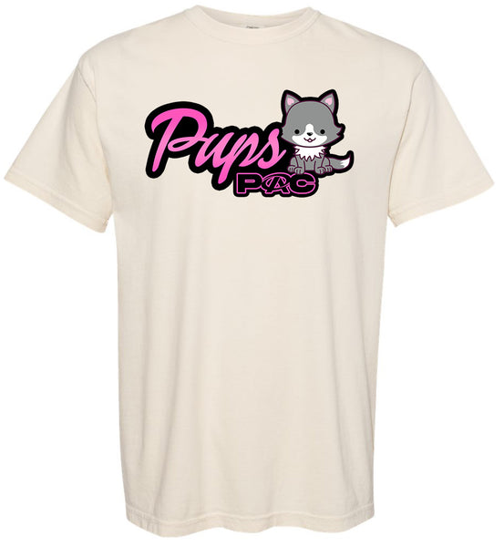 Pups Comfort Colors Ivory Color T-Shirt