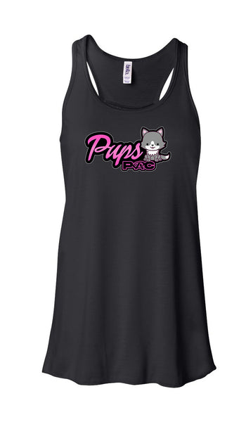 Pups Canvas Flowy Racerback Tank