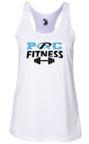 PAC Fitness logo racer back tank top