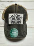 March band mom  patch on a charcoal legacy hat