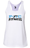 PAC Fitness logo racer back tank top