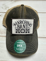 March band mom  patch on a charcoal legacy hat