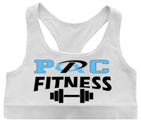 PAC Fitness with Premier Logo and dumbbell design Sports bra