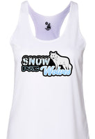 2023-2024 Snow Wolves PAC team logo racer back tank top