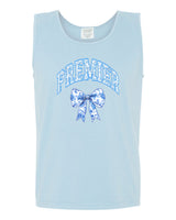 Premier Bow  Comfort Colors Chambray Color Tank Top