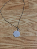 THRIVE designed round silver necklace and silver pendant
