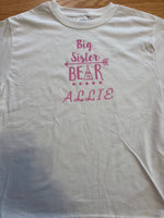 Big Sister Bear tribe Personalized Short Sleeve T-Shirt