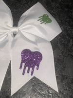 I Love Slime 3" Stiffened Cheer style bow