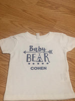 New Baby little brother Bear tribe Personalized Short Sleeve baby T-shirt