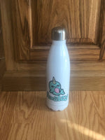 Personalized Narwhal design soda like design water bottle