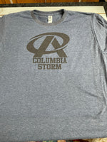 Premier Athletics black Logo with Columbia Storm black lettering designed T-shirt