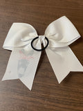 White Mule Cheer style bow