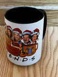 Friends Christmas designer 15 oz Mug with black