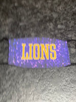 Lions  purple background designed Face Cover