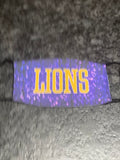 Lions  purple background designed Face Cover