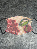 Flower and Peachdesign designed Face Cover with background