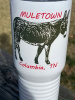 Mule and Mule Town, Columbia TN 20 oz. Tumbler