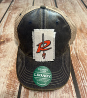 Richland Raiders logo Navy Legacy Old Trucker Hat