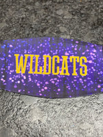Wildcats purple background designed Face Cover