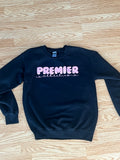 Premier Athletics script Black Sweatshirt with custom letter color