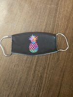 Multi colored Pineapple designed Face Cover