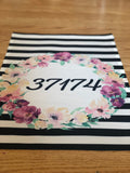 Black and White striped Flowered wreath 37174 Designed Flag.  Time to show your Spring Hill TN Pride