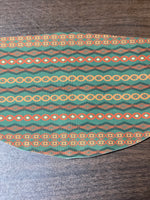 Aztec Lined Design Face Cover
