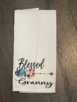 Blessed Granny design kitchen towel