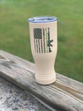 Army Flag Sand toned   20oz. Pilsner