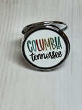 White Columbia Tennessee compact mirror