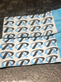 Premier Athletics logo athletic socks with PA blue cuff