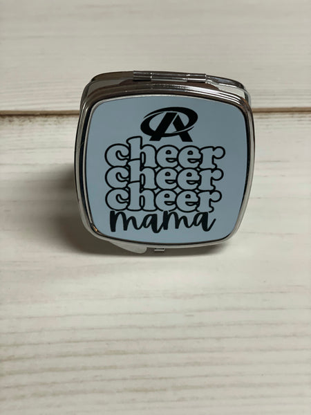 Cheer Mama Premier Athletics logo square compact mirror