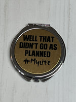 Gold and Silver Well that didn’t go as planned #my life design compact mirror
