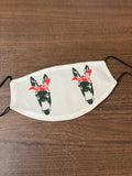 Double Mule design Face Cover with pouch for filter
