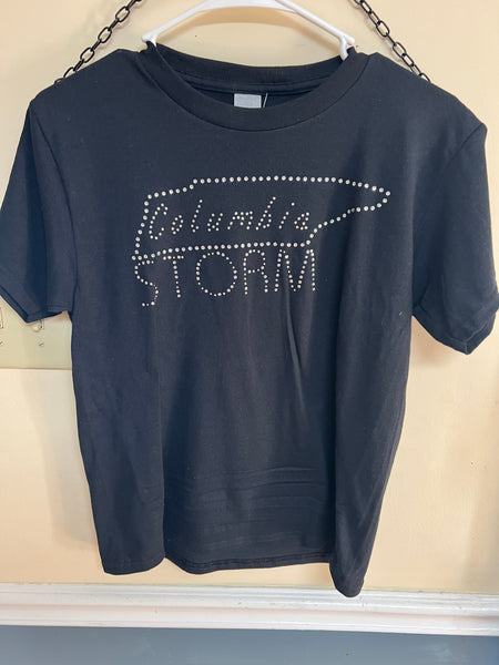 Rhinestone Premier Athletics Storm designed T-shirt